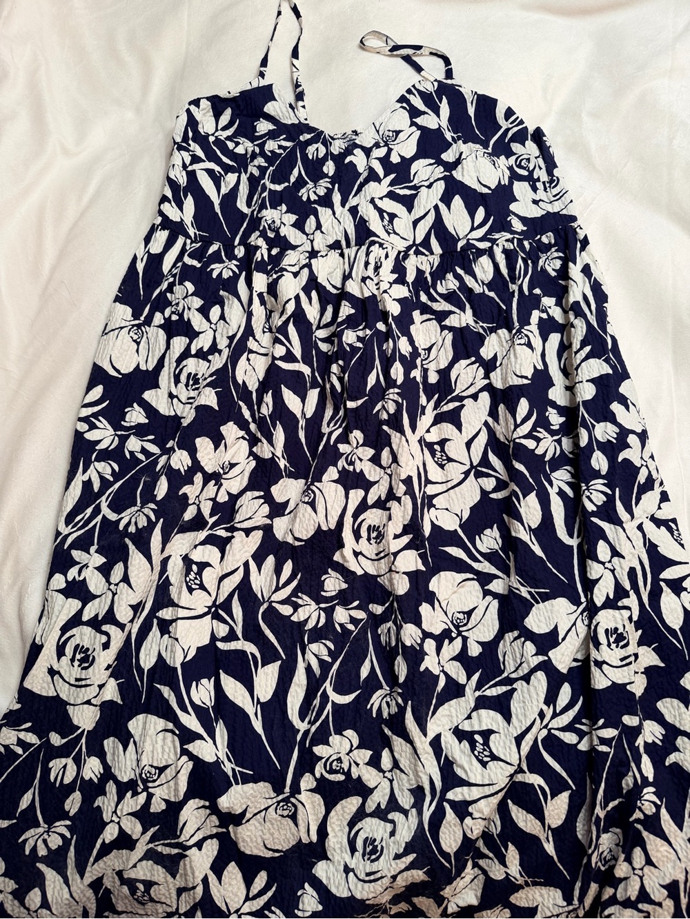 A New Day • Women’s Navy Blue Floral Maxi Dress